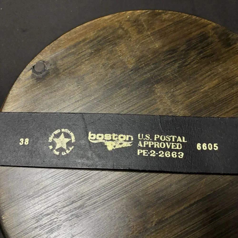 Boston Leather US Postal Approved Belt Size 38